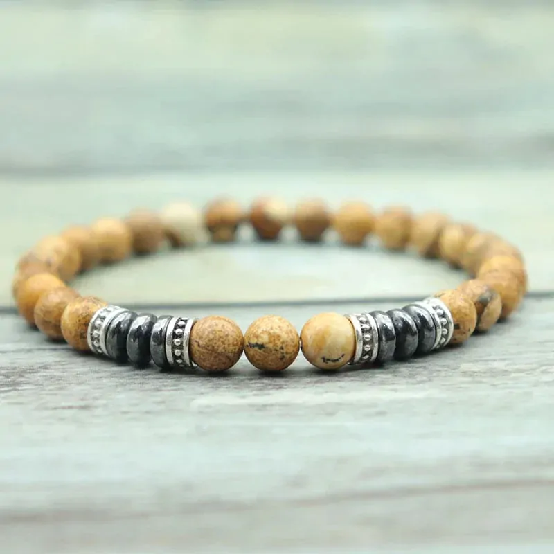 Pánský náramek Leonardo, Jaspis