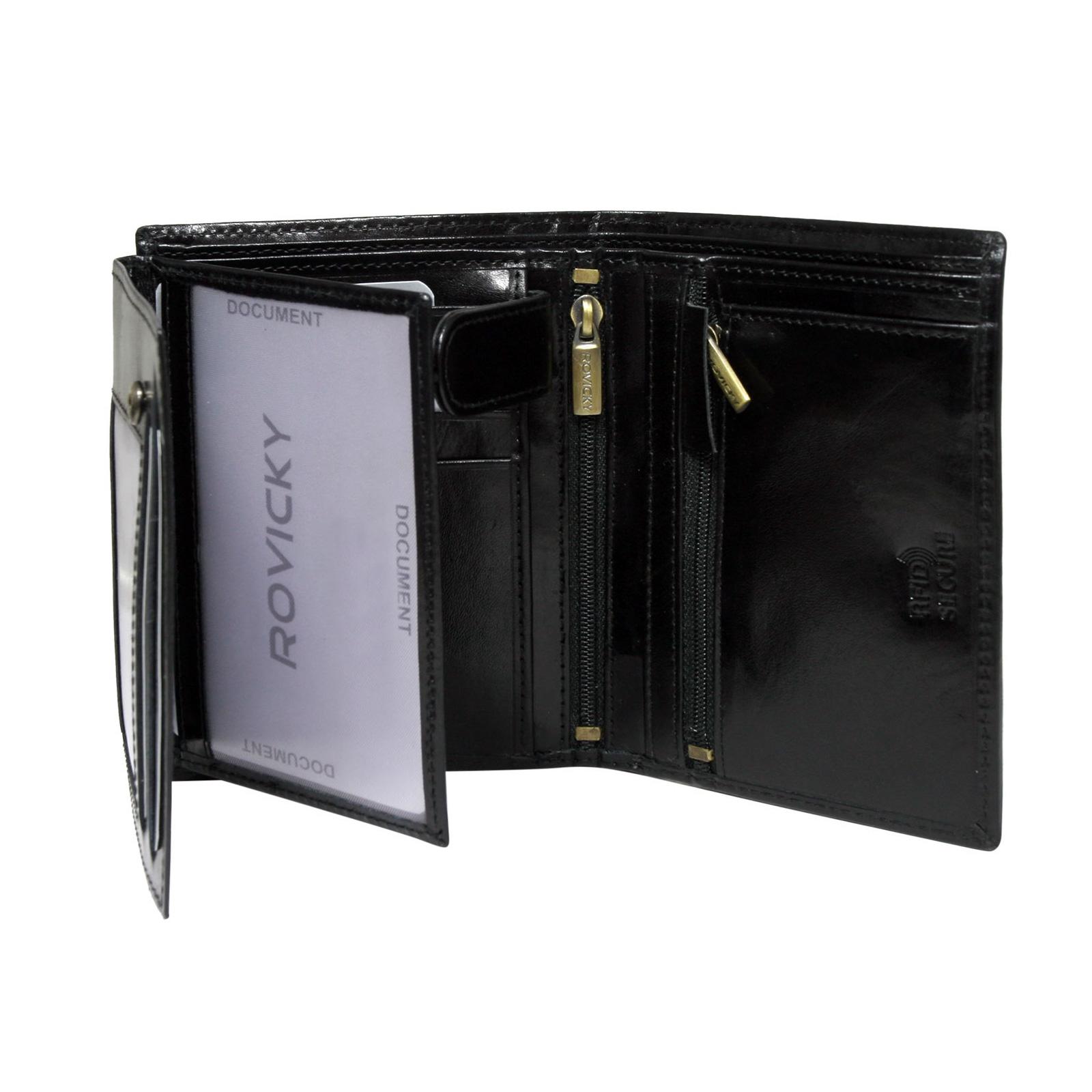 ROVICKY pánská peněženka N575-RVTP RFID, Black/Red