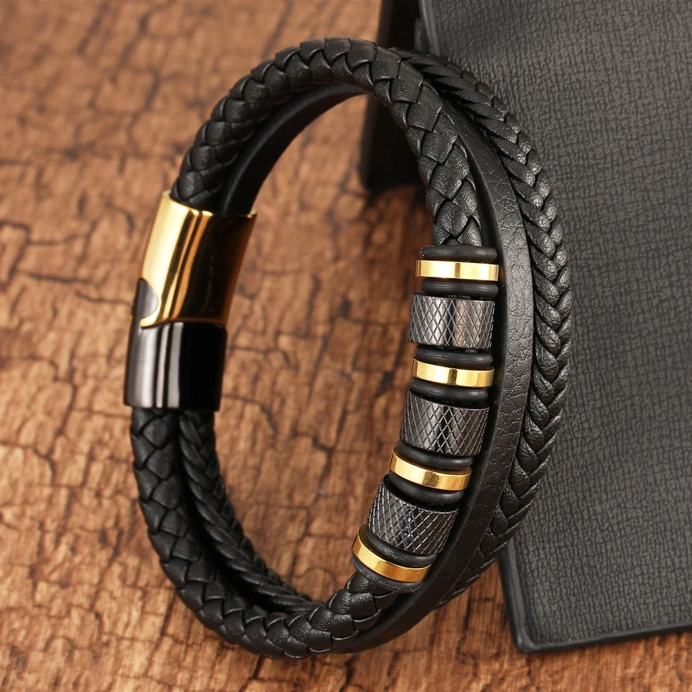 Pánský kožený náramek Cameron