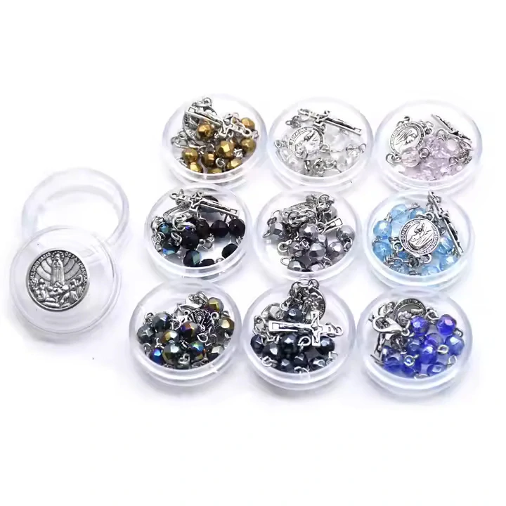 Růženec do ruky, do auta, černý