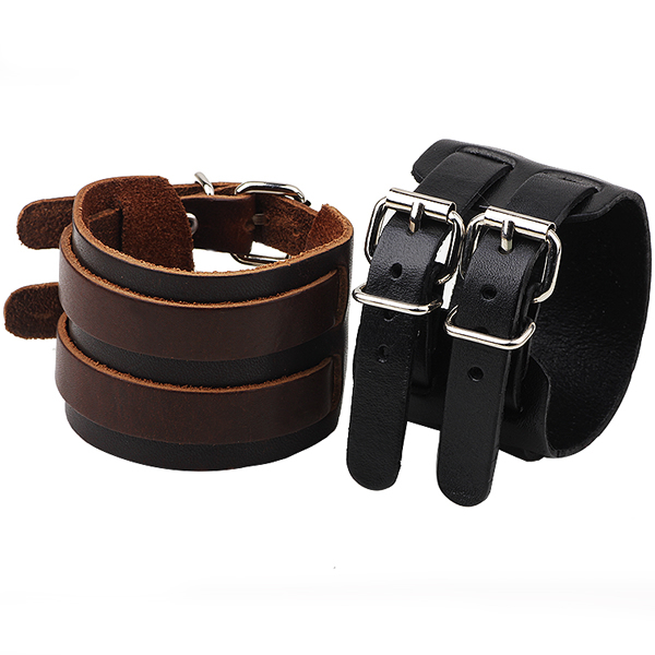 Široký kožený náramek Arizona