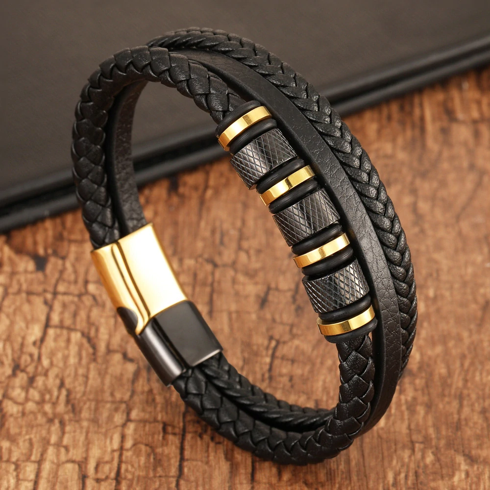 Pánský kožený náramek Cameron