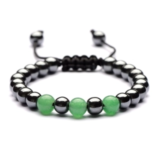 Stahovací náramek Hematit & Aventurin