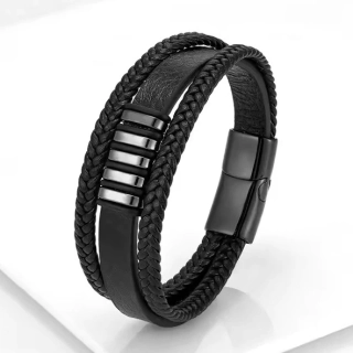 Pánský kožený náramek Edward