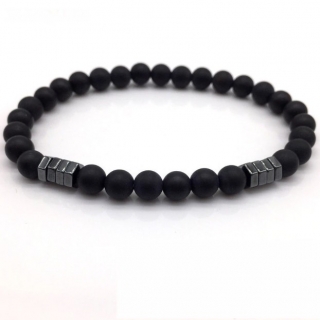 Kamenný náramek Oliver, Onyx matný