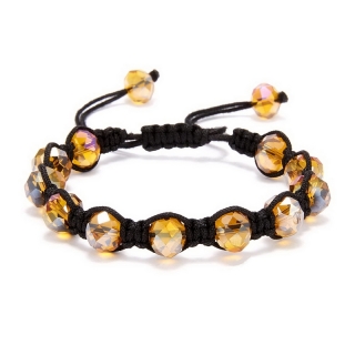 Shamballa náramek Crystal Jantar