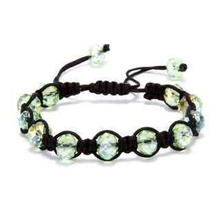 Shamballa náramek Crystal Light Green