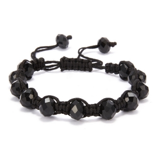 Shamballa náramek Crystal Black