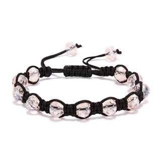 Shamballa náramek Crystal Light Pink