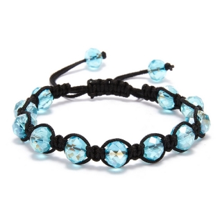 Shamballa náramek Crystal Light Blue